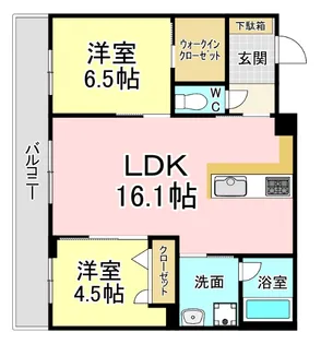 グランカルム足立【2階】の間取り