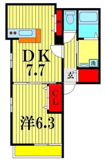 千葉県市川市平田2【アパート】の間取り