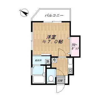アリウス西大井【2階】の間取り