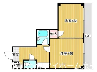 モリビル京橋【6階】の間取り
