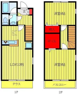 ソシアハイツAの間取り