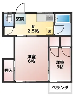 VILLA ANJIN【2階】の間取り