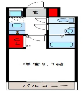エスカーサ大阪WEST九条駅前【9階】の間取り