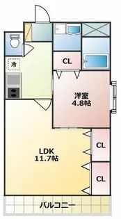 アイランドヒルズ【6階】の間取り
