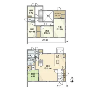 東京都八王子市片倉町【一戸建】の間取り