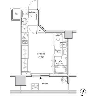 東京都渋谷区代々木3【マンション】の間取り
