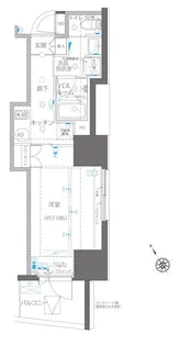 ZOOM川崎EAST【7階】の間取り