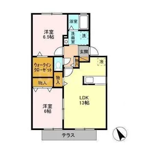 千葉県市川市妙典1【アパート】の間取り