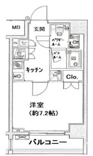 メイクスデザイン門前仲町【10階】の間取り
