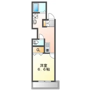 ラ・ヴィ江坂イースト【1階】の間取り