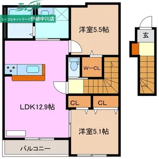 ESPELIA HILLS【2階】の間取り