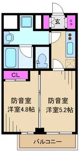 プレイ新丸子【11階】の間取り