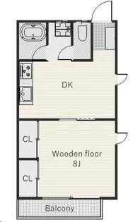 ロイヤルハイツ【2階】の間取り
