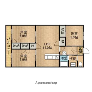 メゾンするが【3階】の間取り