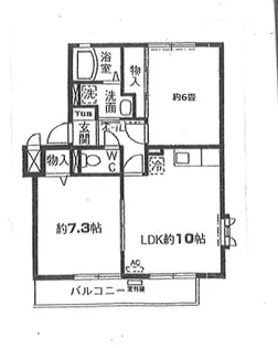 スクエア小杉B棟【2階】の間取り