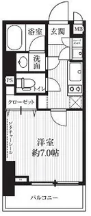 HF北四番丁レジデンス【4階】の間取り