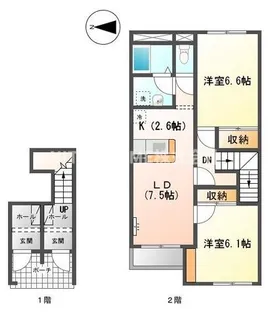 グリーンハイム生野2番館【2階】の間取り