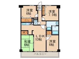 グランドハイリス本山【2階】の間取り