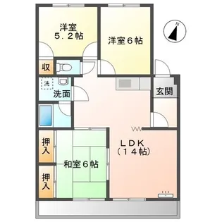 ロイヤルハイム【2階】の間取り