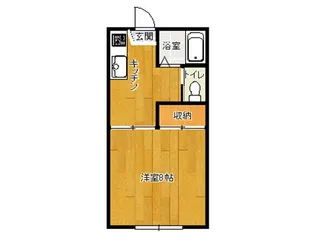 フラワーハイツ松岡【2階】の間取り