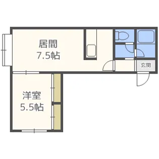 セコンズ9【3階】の間取り