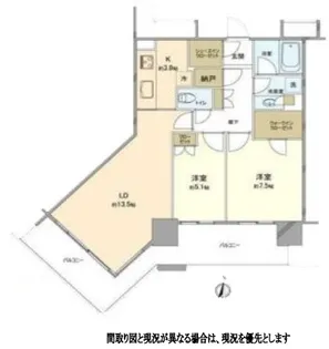 アーバンドックパークシティ豊洲 タワーA【28階】の間取り