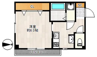 コンフォール千林【5階】の間取り
