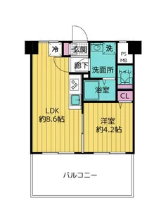 南青山コンド【5階】の間取り