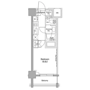 ザ・パークハビオ西大井【5階】の間取り