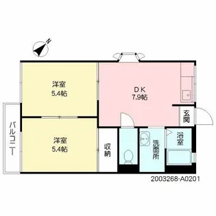 プリムローズ【2階】の間取り