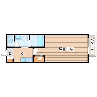 パークフォレスト東照宮【1階】の間取り