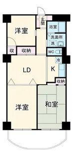 稲毛東映マンションA棟【6階】の間取り