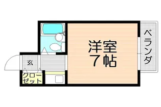 ユーロハイツ天神橋【5階】の間取り