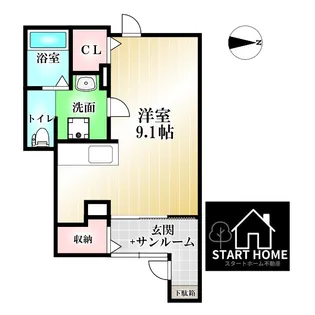 メゾン・アンジュ【1階】の間取り
