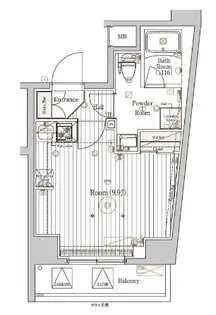 ミライズ東京EASTアネックス【2階】の間取り