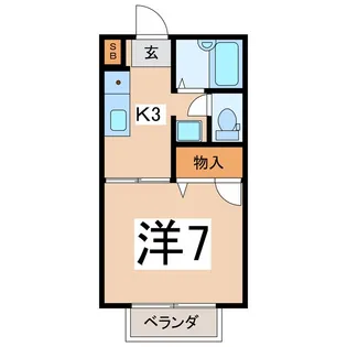 ホワイトパストラル【2階】の間取り