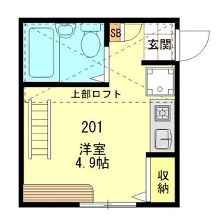 プレシャス北千住A棟【2階】の間取り