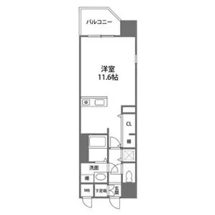 プレサンス錦エボリューション【5階】の間取り