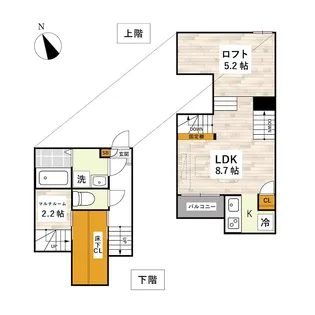 ADC京町La.Class【2階】の間取り