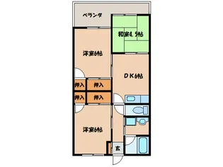 ティアラパレス【2階】の間取り