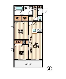 ラ カーザ ドルチェ【2階】の間取り