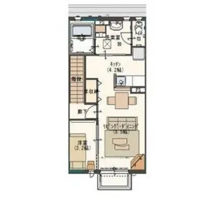 サンビレッジさくら B棟【2階】の間取り