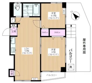 成城オリンピックマンション【1階】の間取り