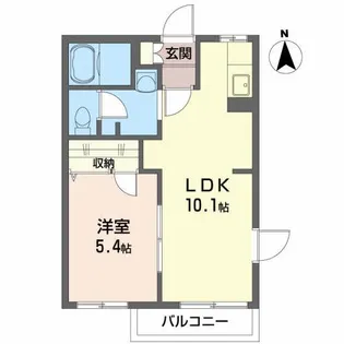 ディアスK II【2階】の間取り