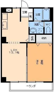 フォブール一色III【2階】の間取り