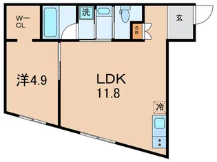 CREAL学芸大学【2階】の間取り