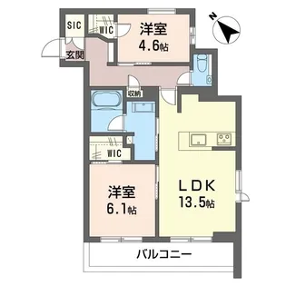 グラン リジエール【1階】の間取り