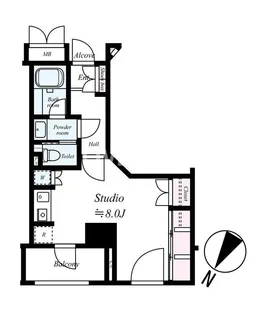 クオリア銀座【4階】の間取り