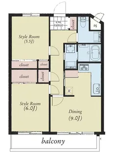AZ RESIDENCE浜田山【3階】の間取り