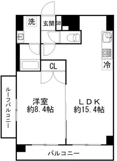 カルディア西馬込【5階】の間取り
